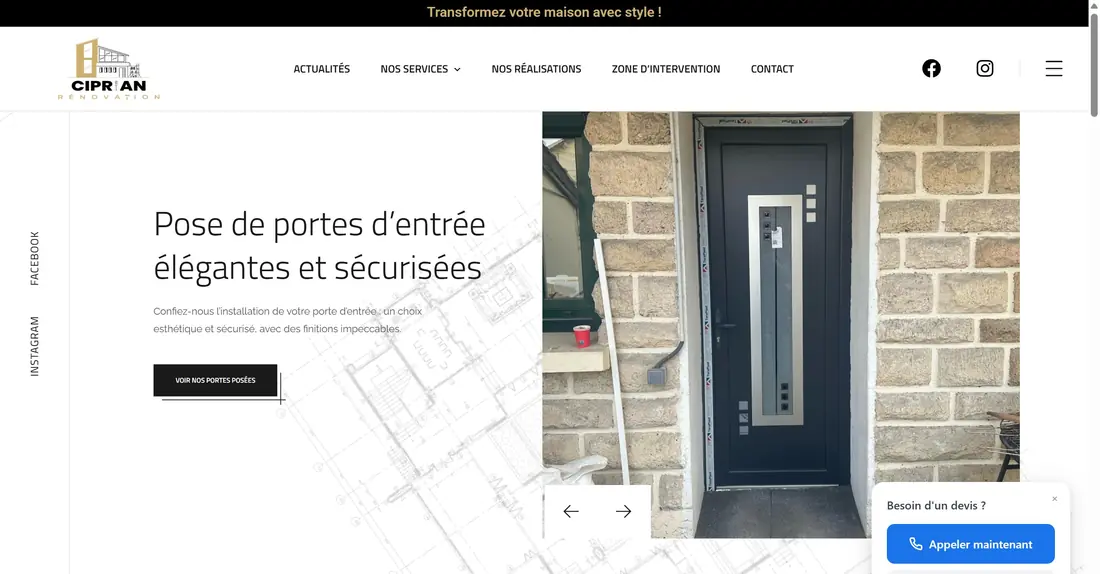 Site de Ciprian Rénovation, construction et rénovation