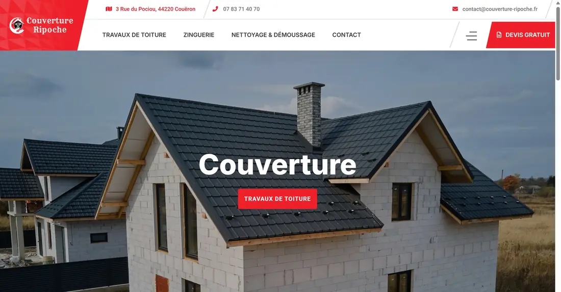 Site de Couverture Ripoche, couvreur