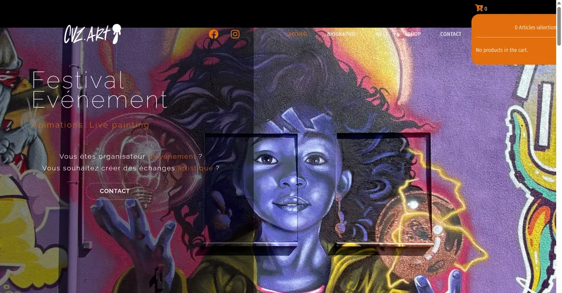 Site de CVZ, artiste peintre