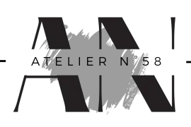 Logo de AtelierN58, un espace dédié aux créateurs et artisans.