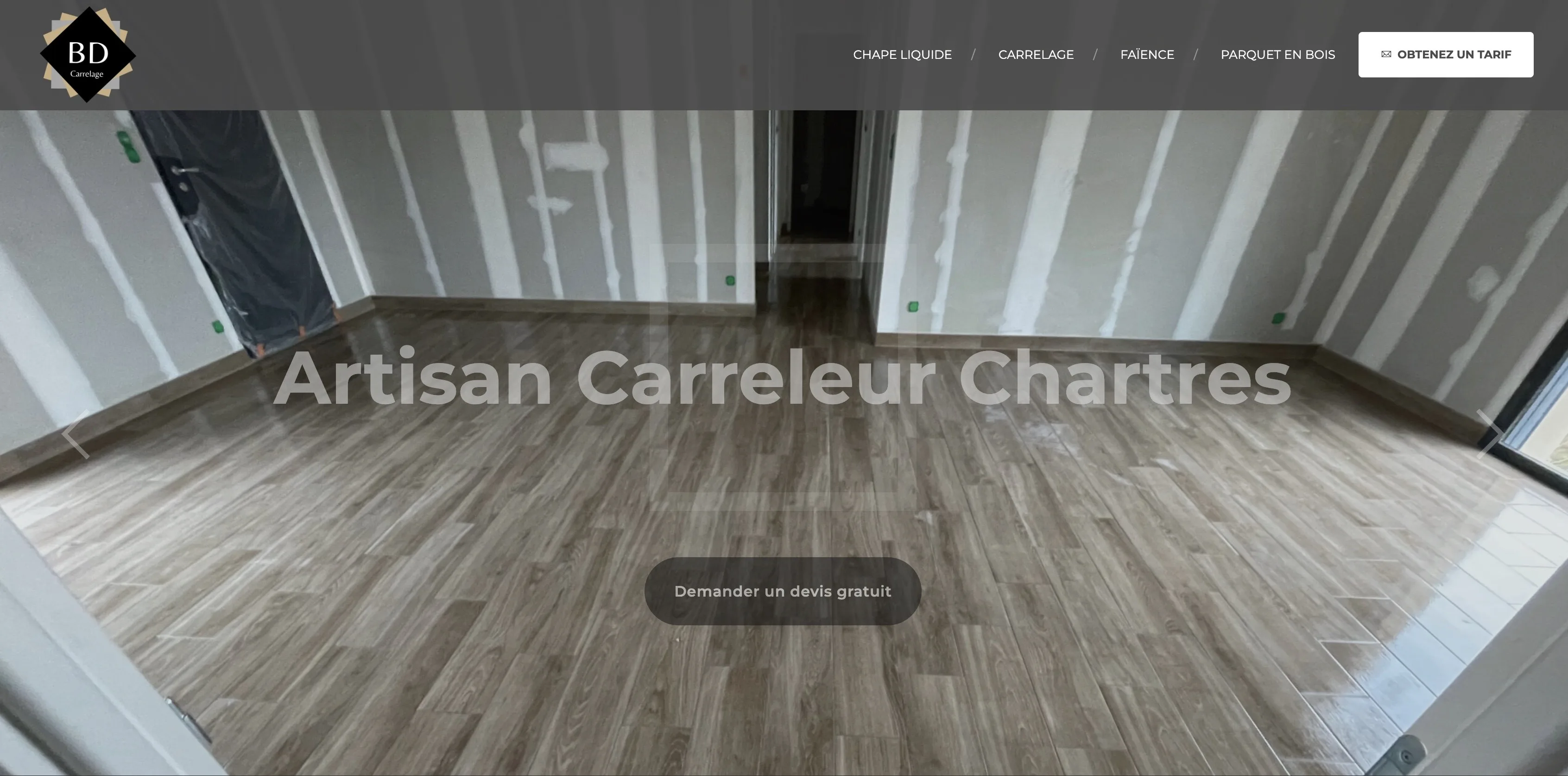 Logo de BD Carrelage, expert en pose de carrelage intérieur et extérieur.