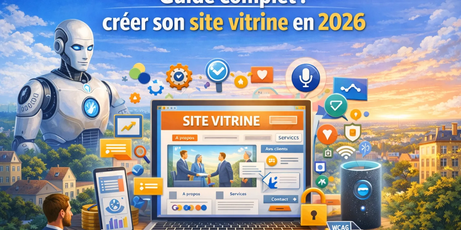 Guide complet : créer son site vitrine en 2026