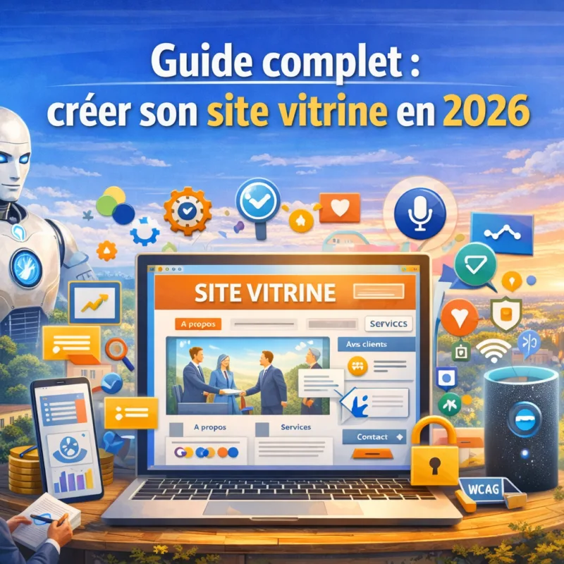 Guide complet : créer son site vitrine en 2026