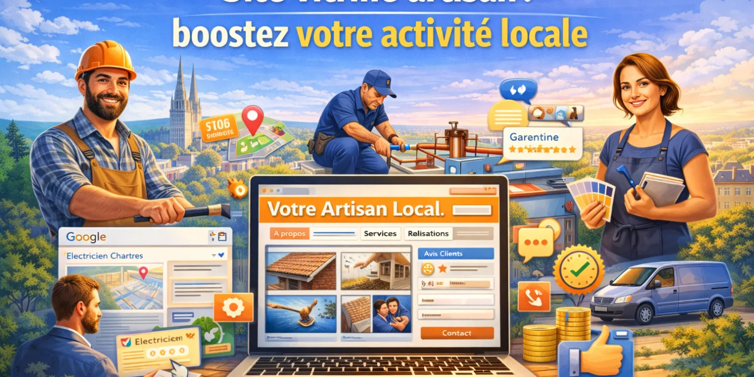 Site vitrine artisan : boostez votre activité locale