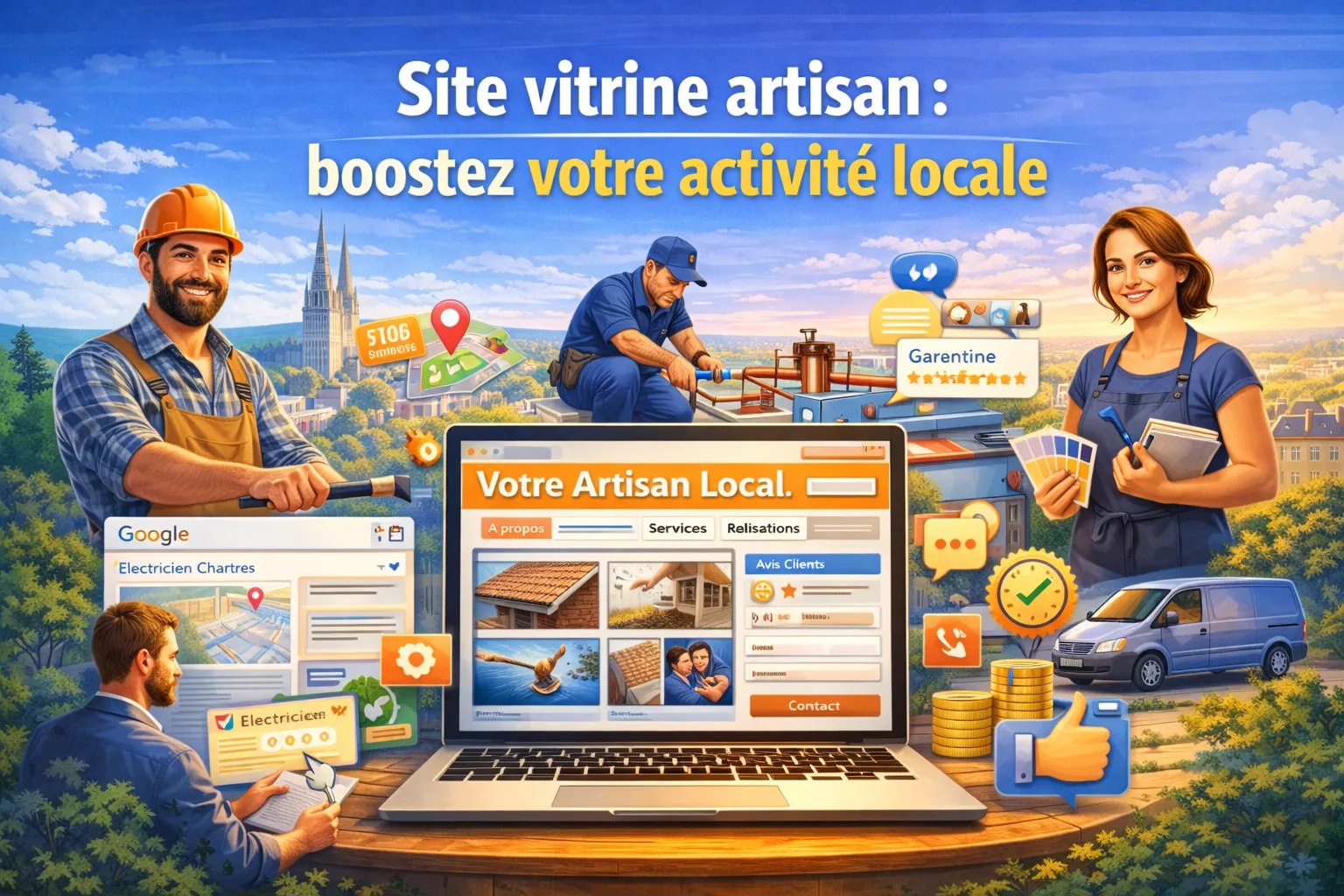 Site vitrine artisan : boostez votre activité locale